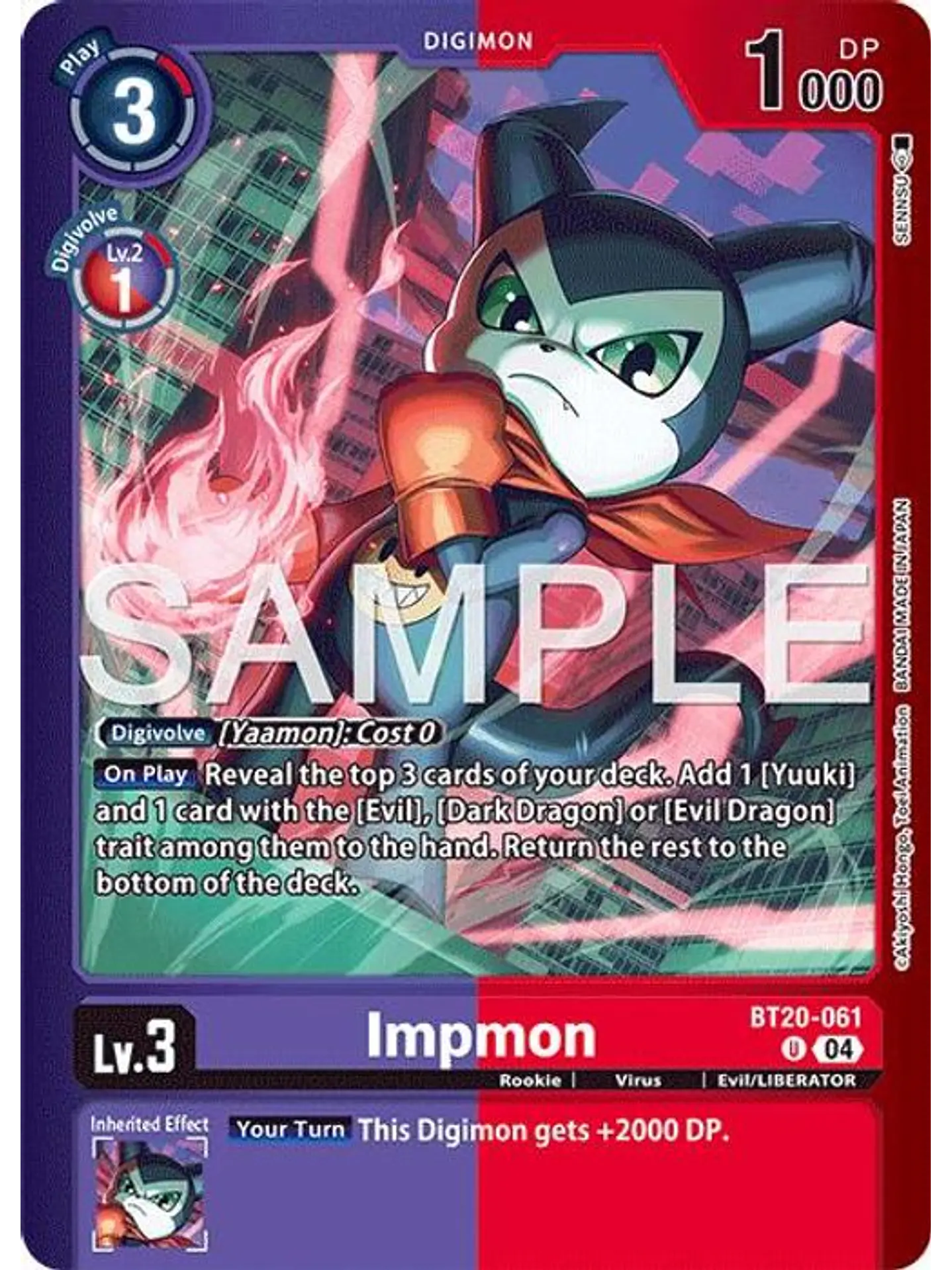 BT20-061 (Alternate Art) Impmon 1