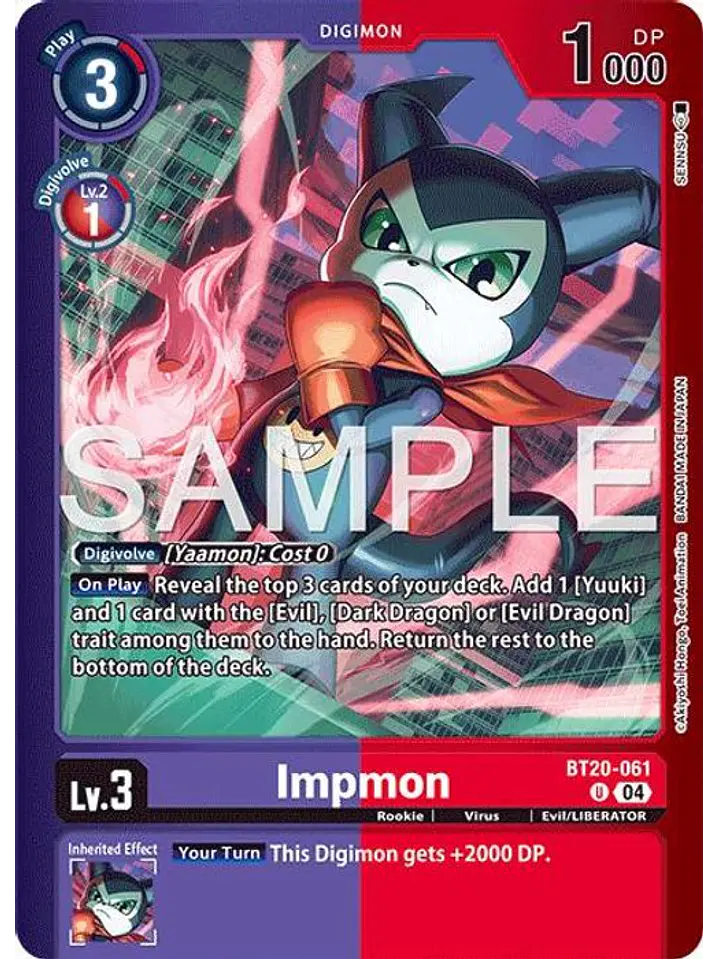 BT20-061 (Alternate Art) Impmon 1