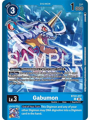BT22-017 (Alternate Art) Gabumon