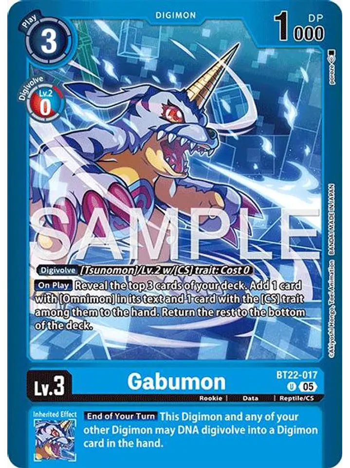 BT22-017 (Alternate Art) Gabumon 1