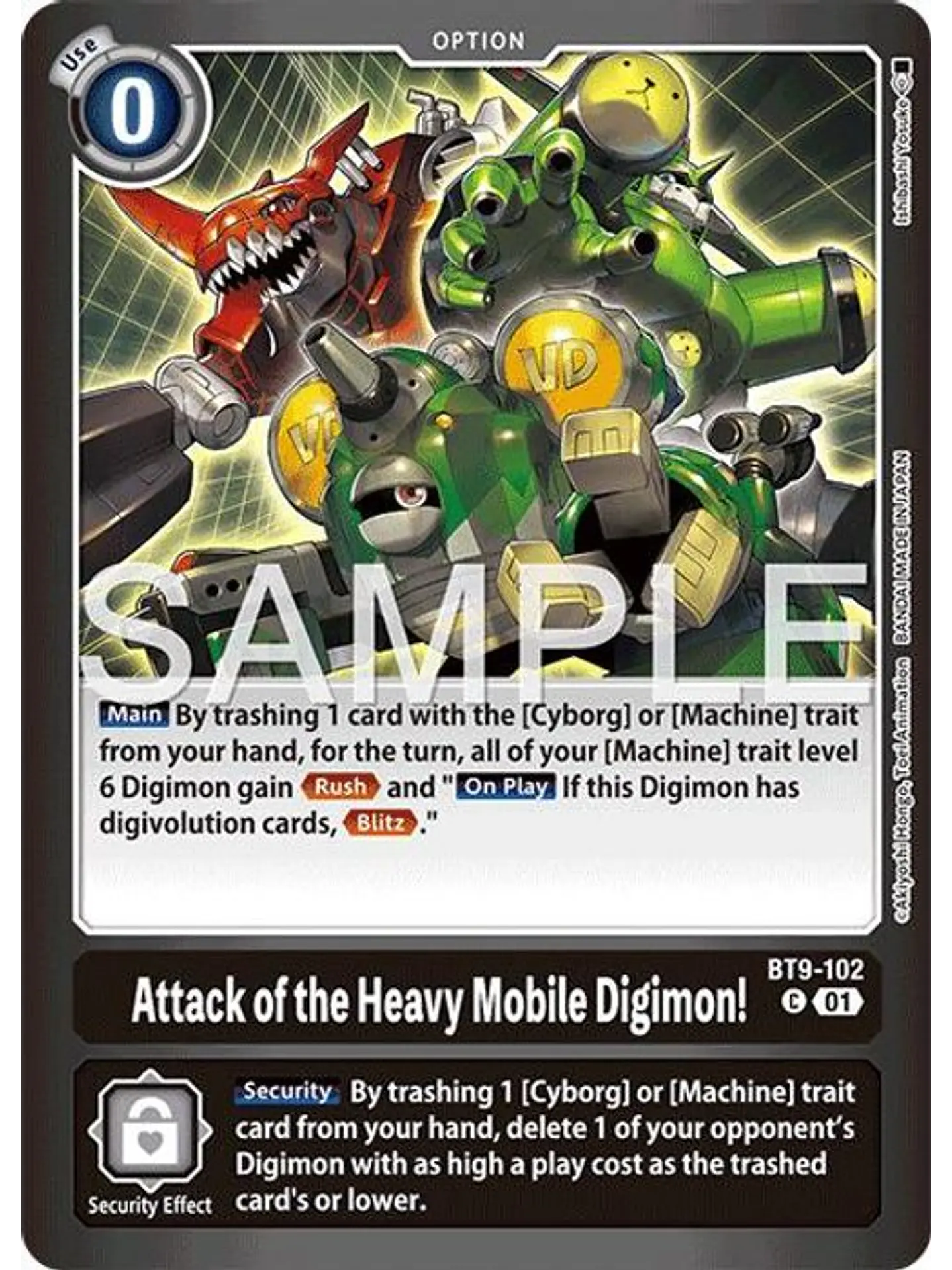 BT9-102 (Alternate Art) Attack of the Heavy Mobile Digimon! 1