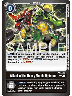 BT9-102 (Alternate Art) Attack of the Heavy Mobile Digimon!