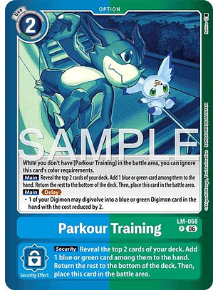 LM-058 (Alternate Art) Parkour Training