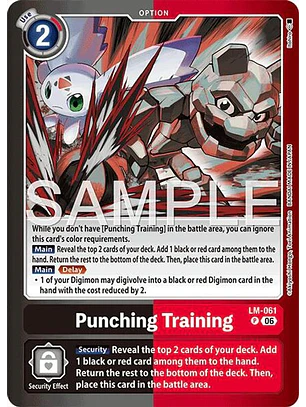 LM-061 (Alternate Art) Punching Training