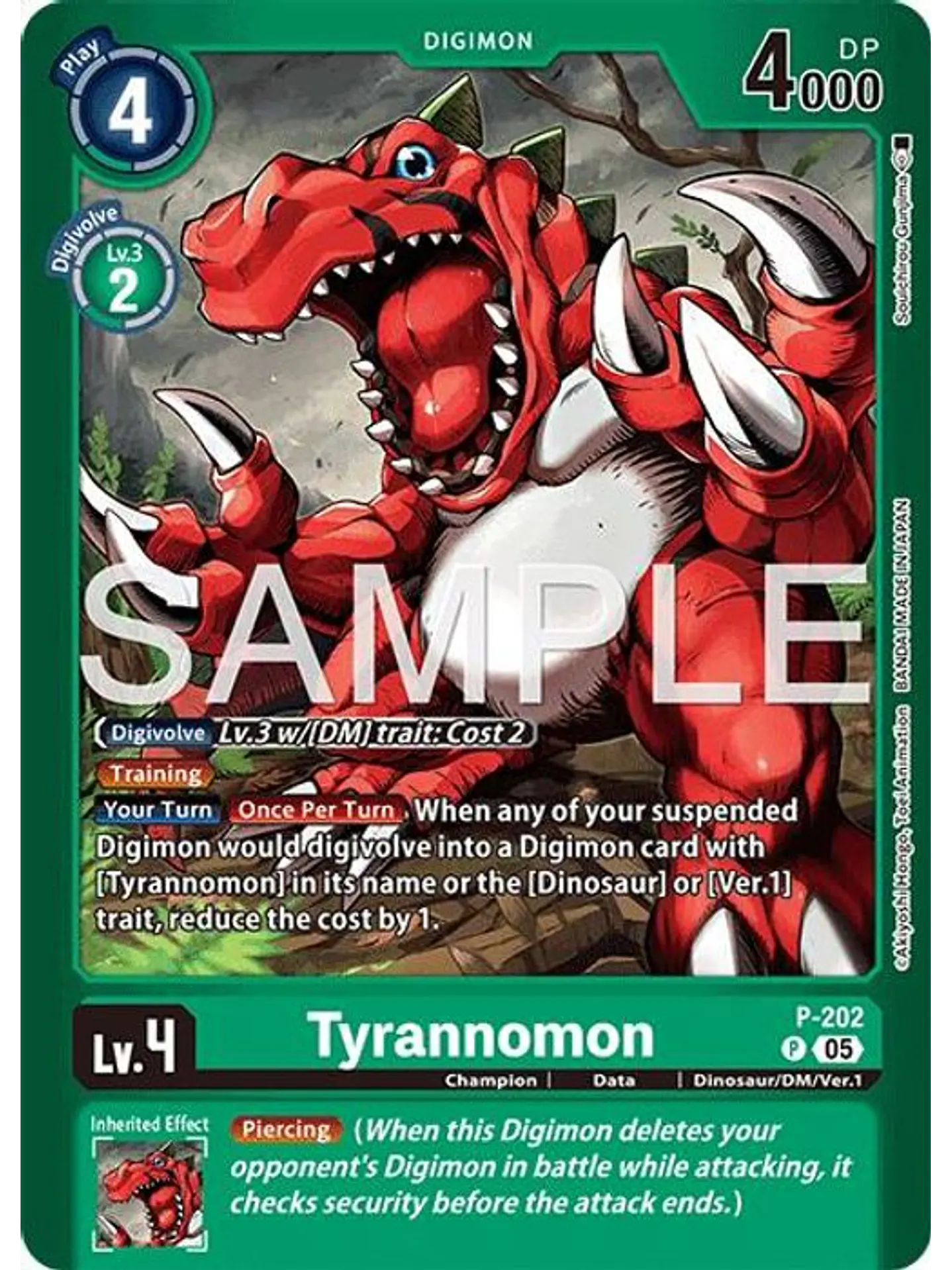 P-202 (Alternate Art) Tyrannomon 1