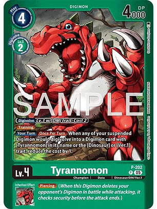P-202 (Alternate Art) Tyrannomon