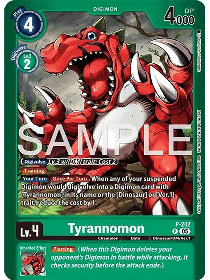 P-202 (Alternate Art) Tyrannomon 1