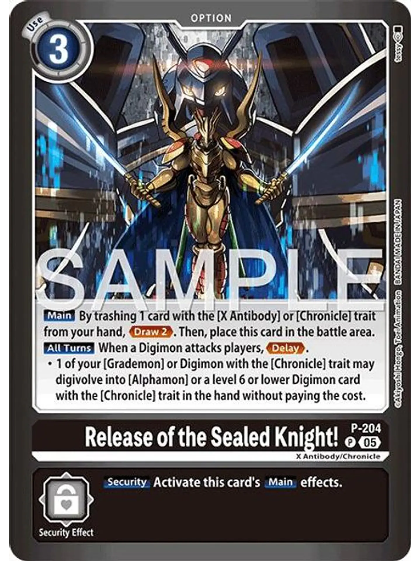 P-204 (Alternate Art) Release of the Sealed Knight! 1