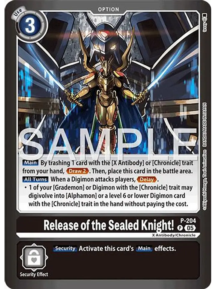 P-204 (Alternate Art) Release of the Sealed Knight! 1