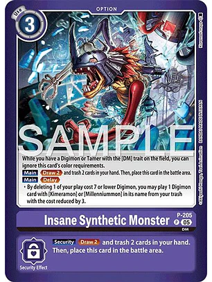 P-205 (Alternate Art) Insane Synthetic Monster