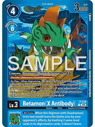 P-214 (Alternate Art) Betamon (X Antibody)