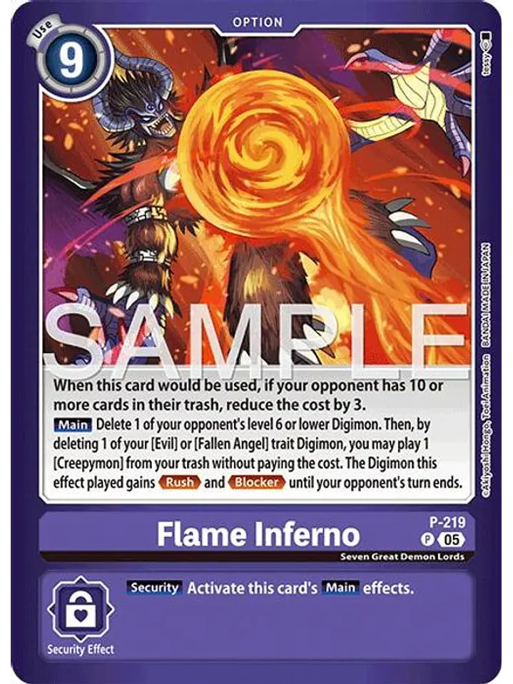 P-219 (Alternate Art) Flame Inferno 1