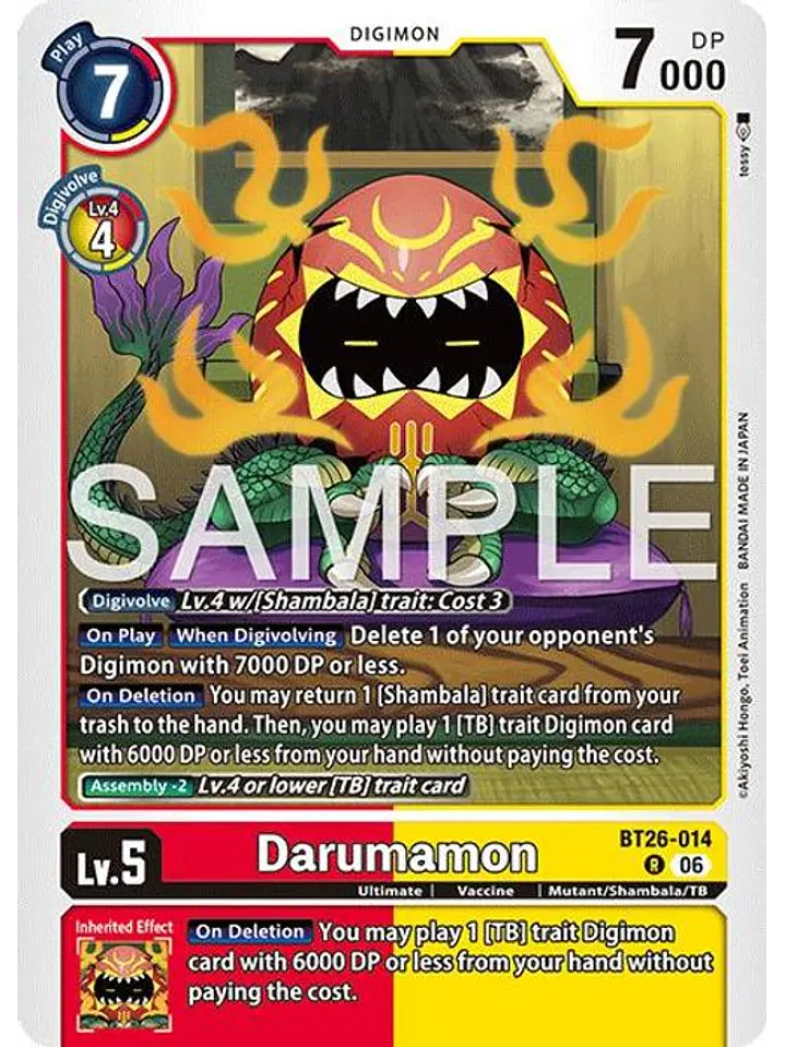 BT26-014 R Darumamon 1