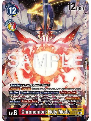 BT26-016 (Alternate Art) Chronomon: Holy Mode