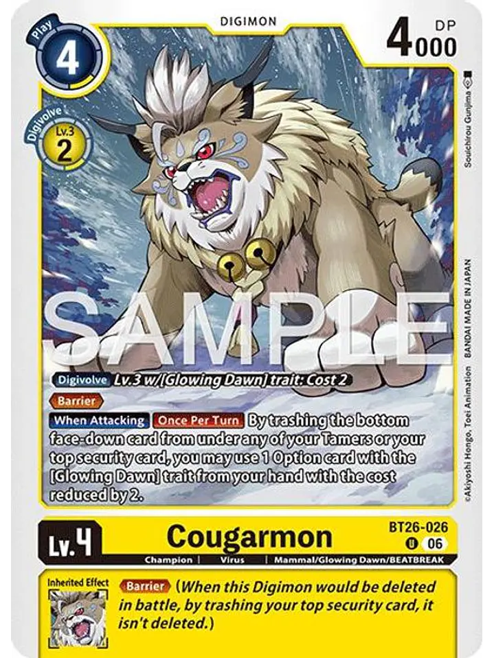 BT26-026 U Cougarmon 1