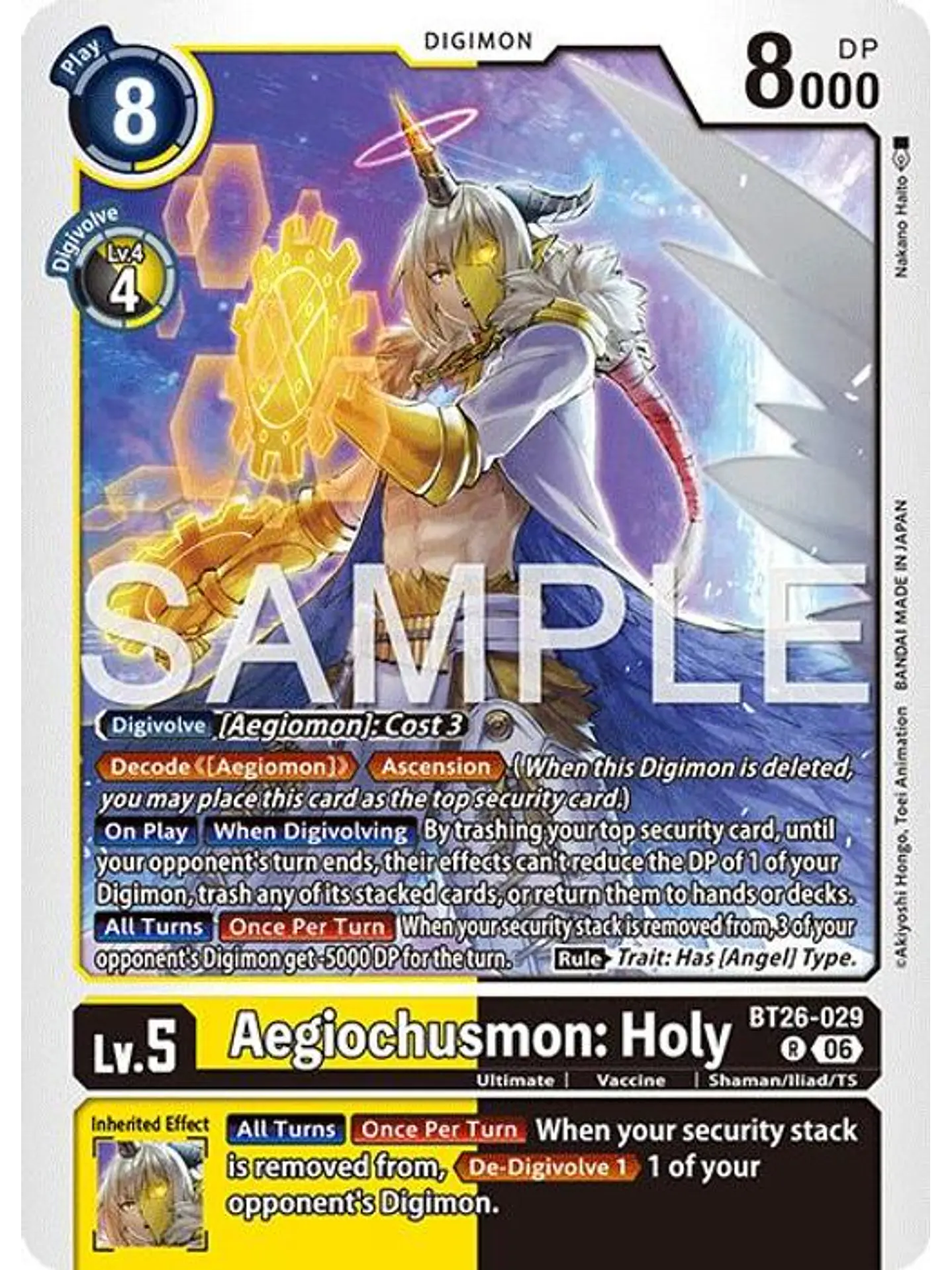 BT26-029 R Aegiochusmon: Holy 1