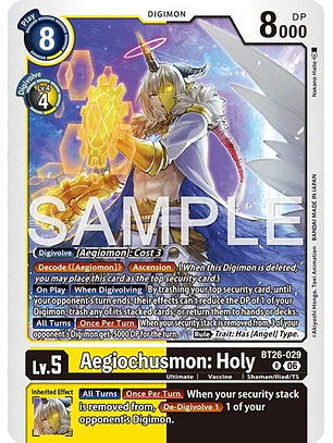 BT26-029 R Aegiochusmon: Holy