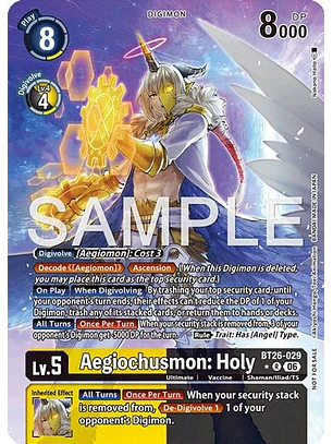 BT26-029 (Alternate Art) Aegiochusmon: Holy