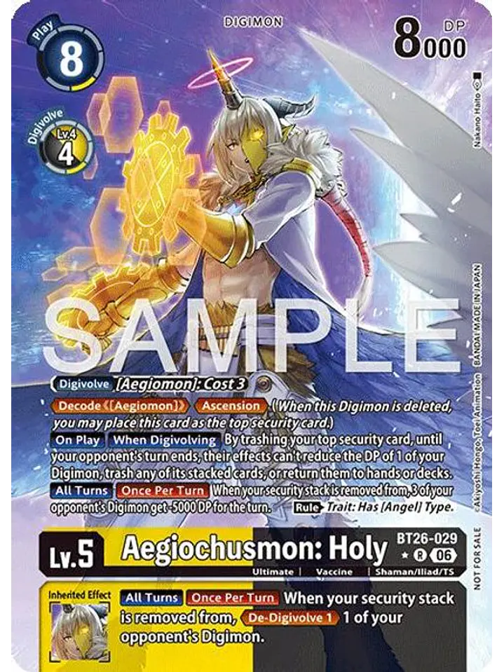 BT26-029 (Alternate Art) Aegiochusmon: Holy 1