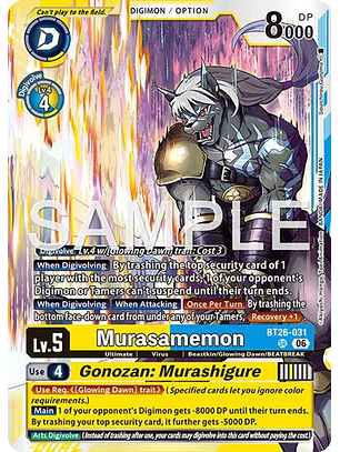 BT26-031 SR Murasamemon/Gonozan: Murashigure