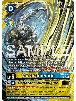 BT26-031 (Alternate Art) Murasamemon/Gonozan: Murashigure