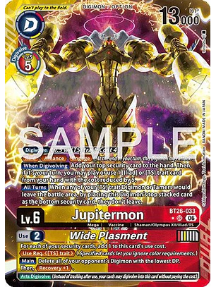 BT26-033 (Alternate Art) Jupitermon/Wide Plasment