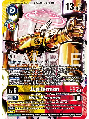 BT26-033 (Special Rare) Jupitermon/Wide Plasment
