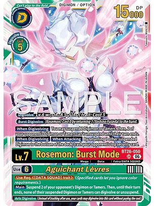 BT26-050 UR Rosemon: Burst Mode/Aguichant Lèvres