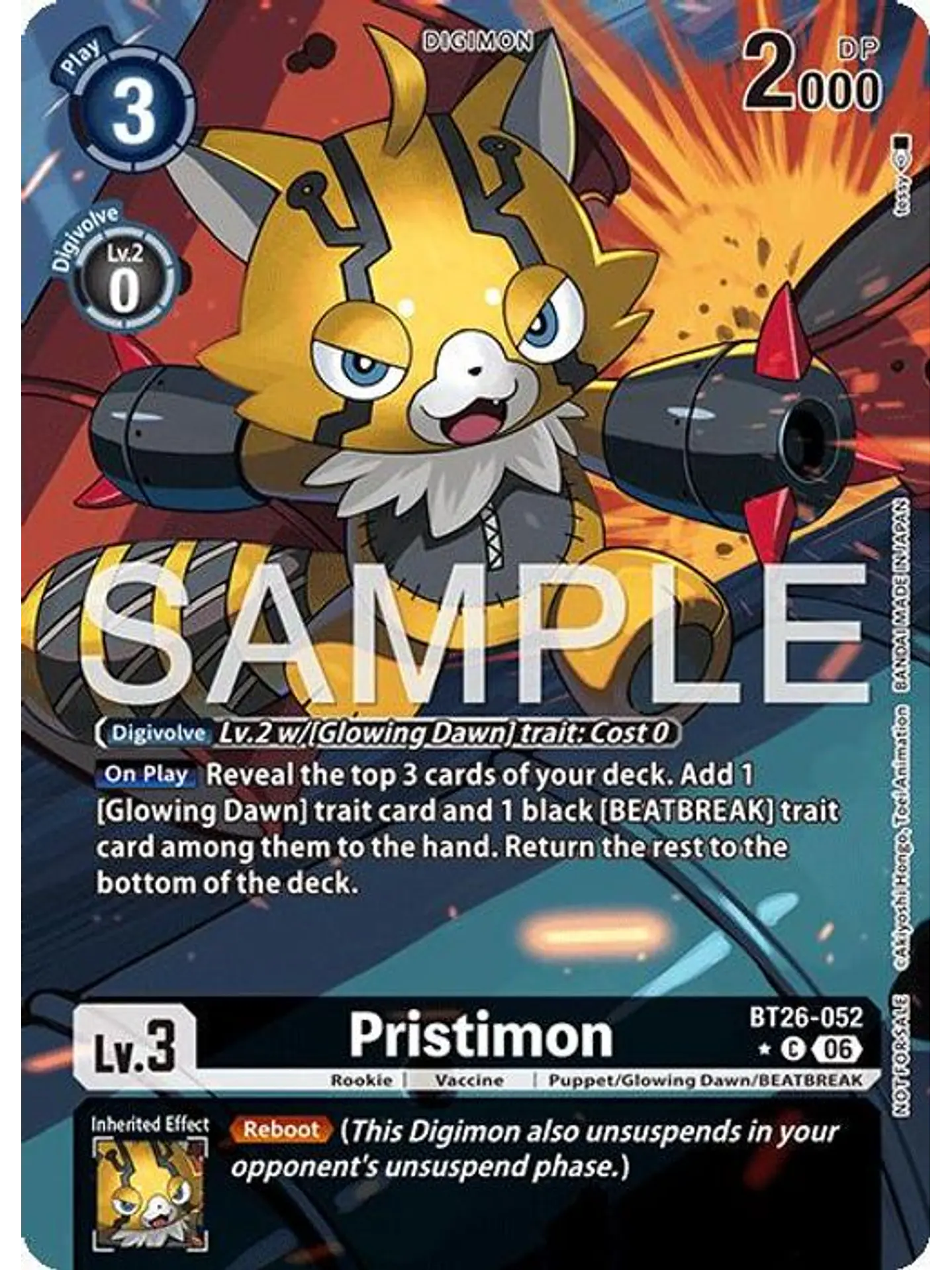 BT26-052 (Alternate Art) Pristimon 1