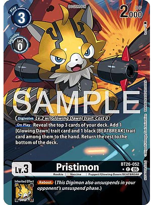 BT26-052 (Alternate Art) Pristimon