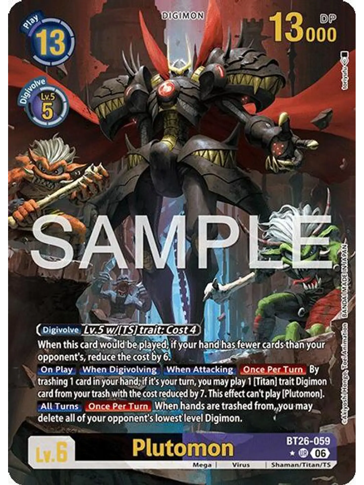 BT26-059 (Alternate Art) Plutomon 1