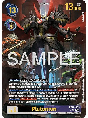 BT26-059 (Alternate Art) Plutomon
