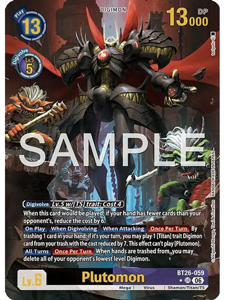 BT26-059 (Alternate Art) Plutomon 1