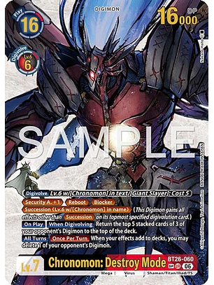 BT26-060 (Special Rare) Chronomon: Destroy Mode