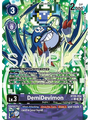BT26-064 (Alternate Art) DemiDevimon