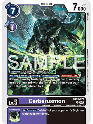 BT26-074 U Cerberusmon