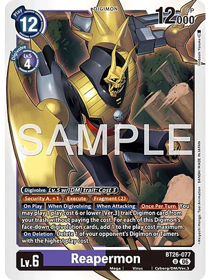 BT26-077 U Reapermon