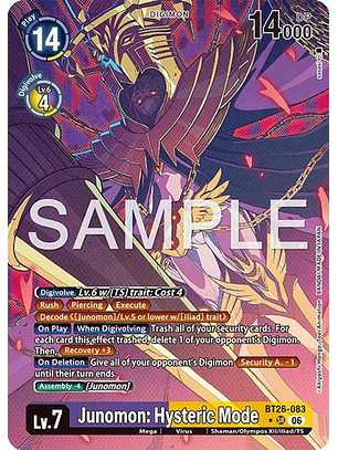 BT26-083 (Alternate Art) Junomon: Hysteric Mode