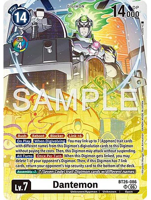 BT26-086 SR Dantemon