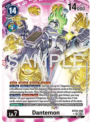 BT26-086 (Alternate Art) Dantemon