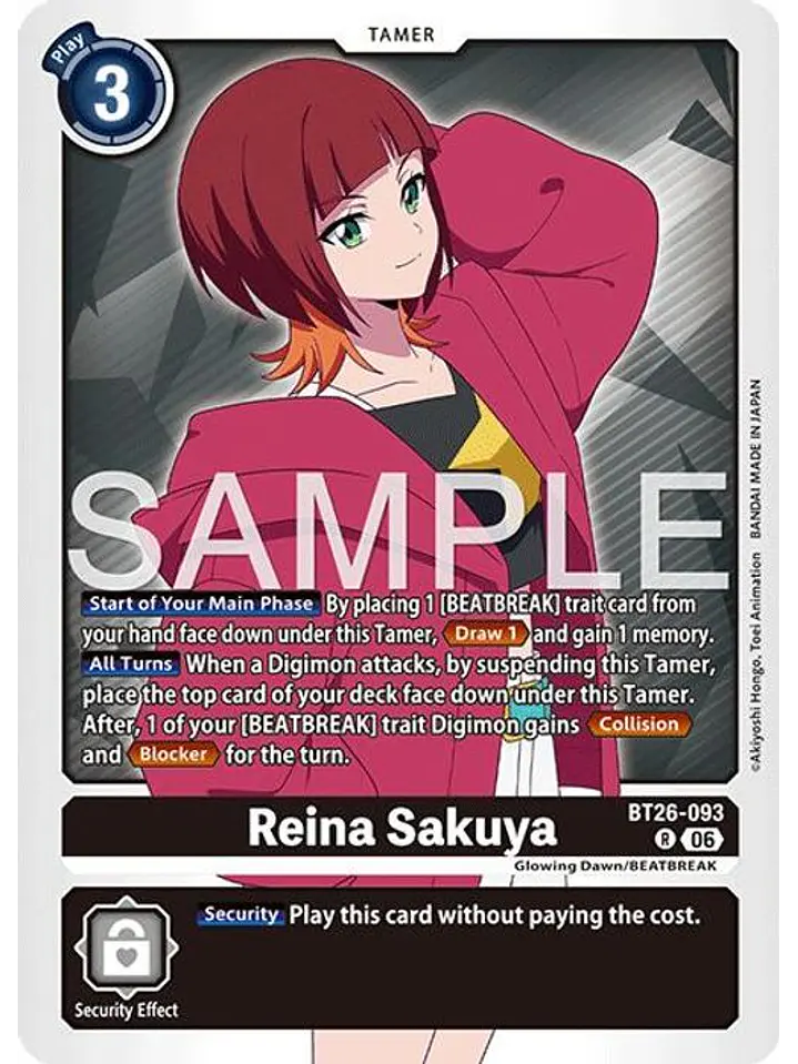 BT26-093 R Reina Sakuya 1