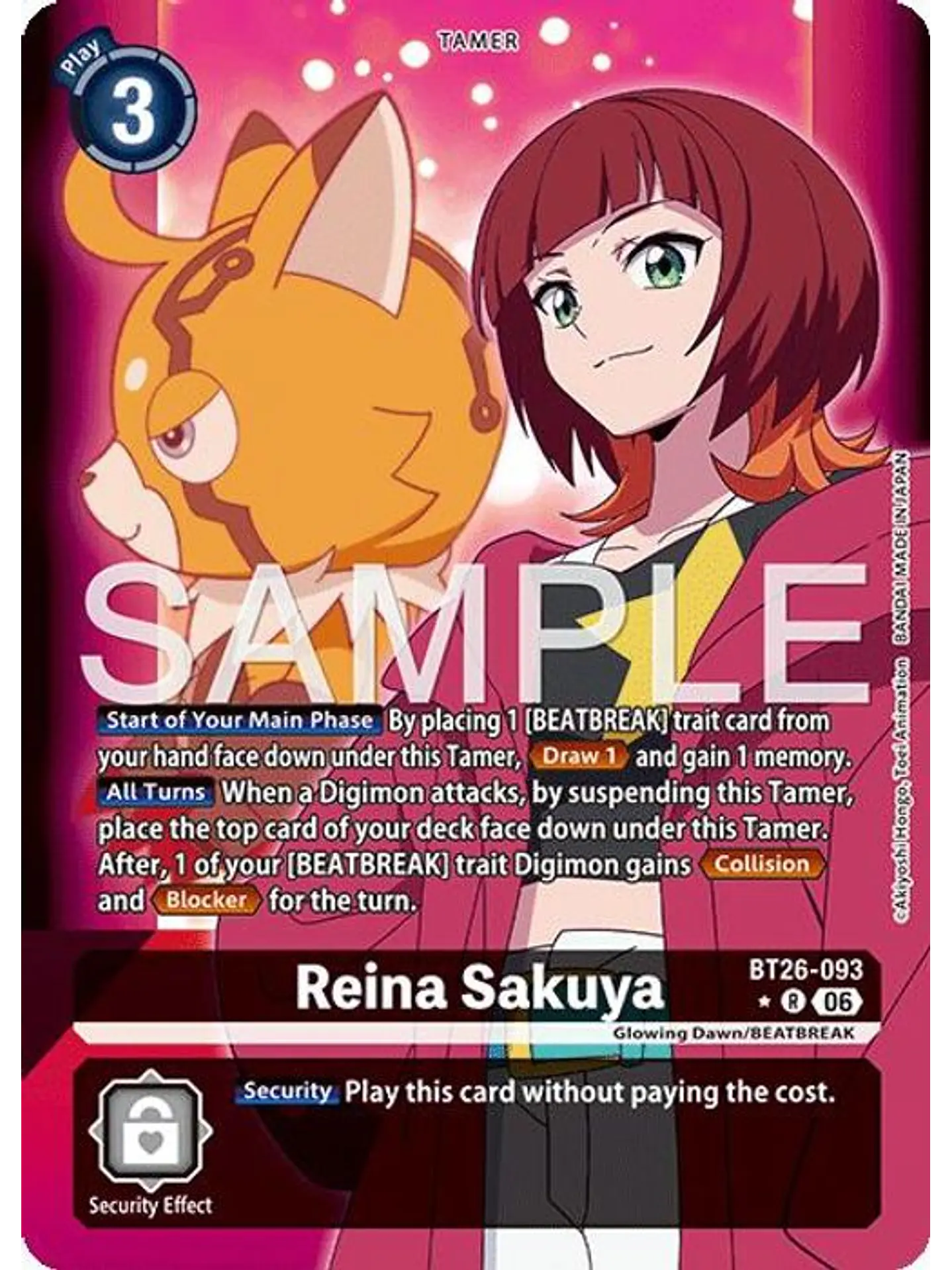 BT26-093 (Alternate Art) Reina Sakuya 1