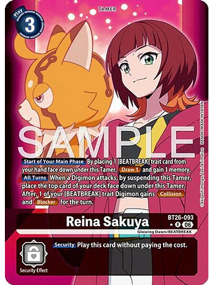 BT26-093 (Alternate Art) Reina Sakuya