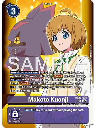 BT26-095 (Alternate Art) Makoto Kuonji