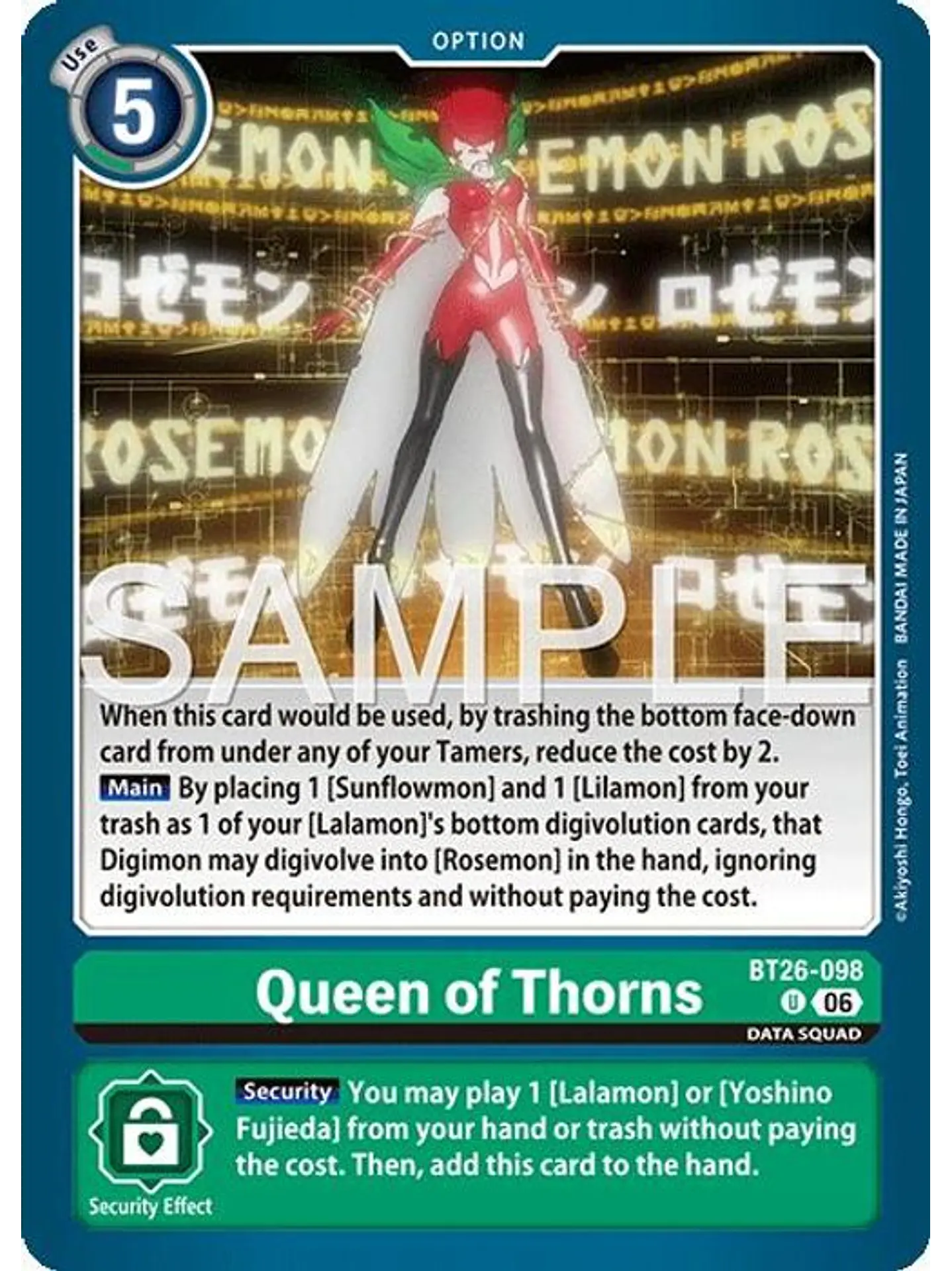 BT26-098 U Queen of Thorns 1