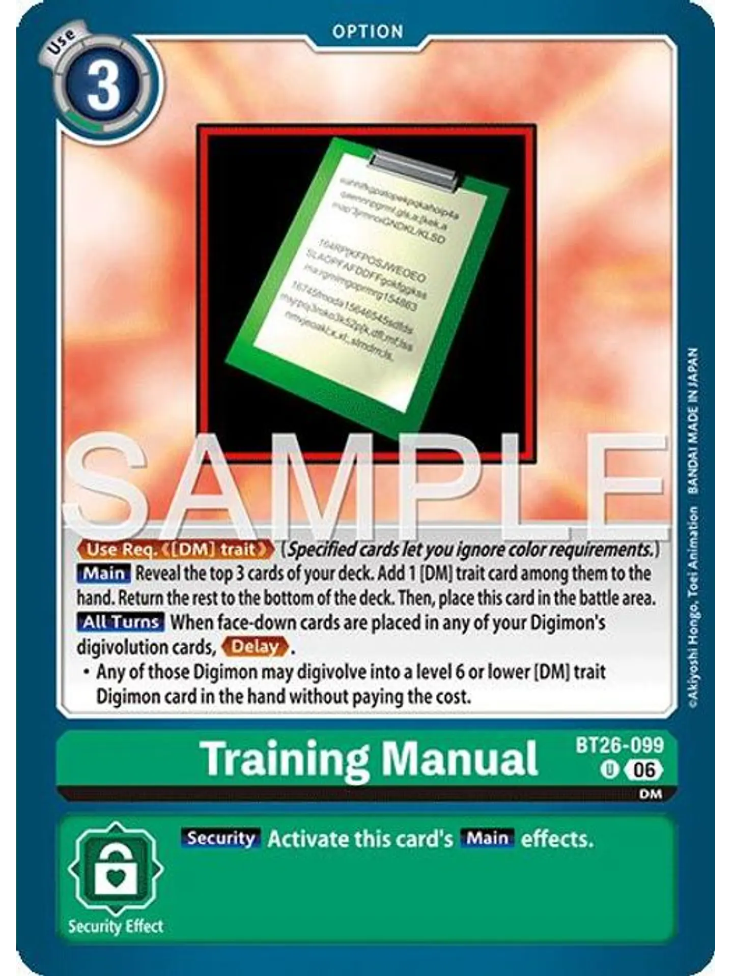 BT26-099 U Training Manual 1