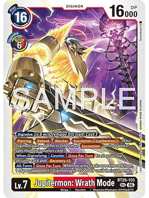 BT26-103 SeC Jupitermon: Wrath Mode