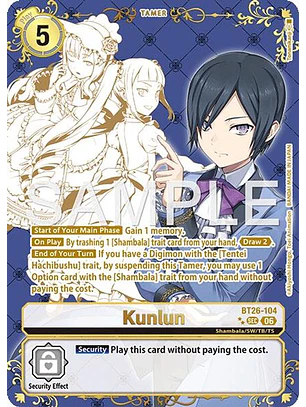 BT26-104 (Rare Pull) Kunlun