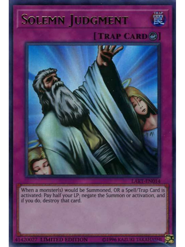 Solemn Judgment - LART-EN014 -Ultra Rare Limited Edition 1