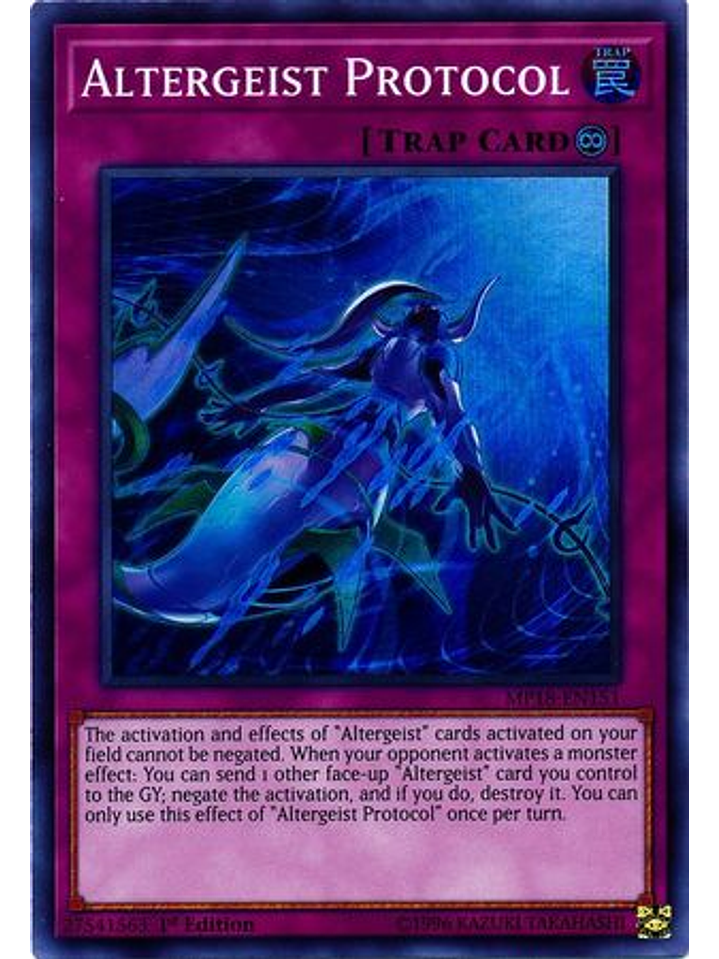 Altergeist Protocol - MP18-EN151 - Super Rare 1st Edition 1